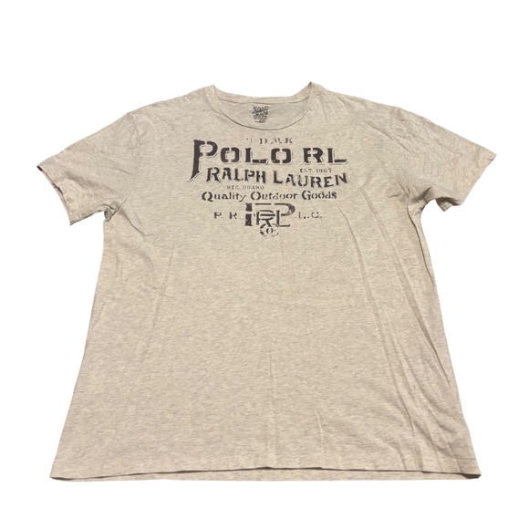 Polo Ralph Lauren Other - Polo Ralph Lauren Mens Graphic T-Shirt Heather Grey Outdoor Goods Large L/G